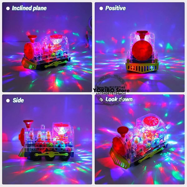 Jouet interactif train à lumières, idéal pour les tout-petits