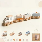 Train Montessori en bois pour les tout-petits