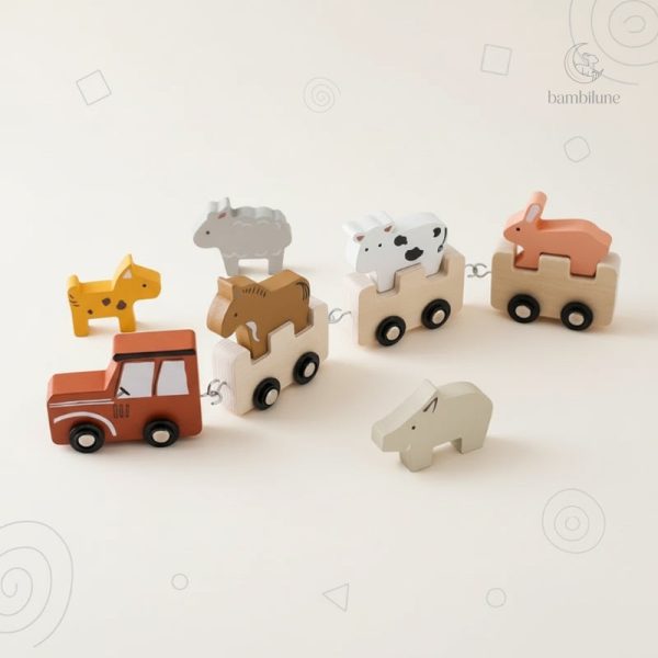 Train Montessori pour développer la créativité des enfants