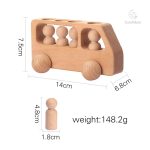 Jouet de construction en bois pour bébés et tout-petits