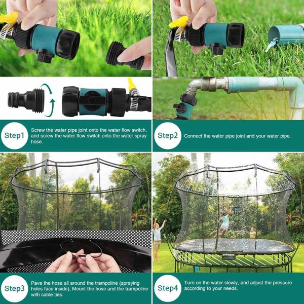 Accessoire de jeu extérieur, arrosage pour trampoline