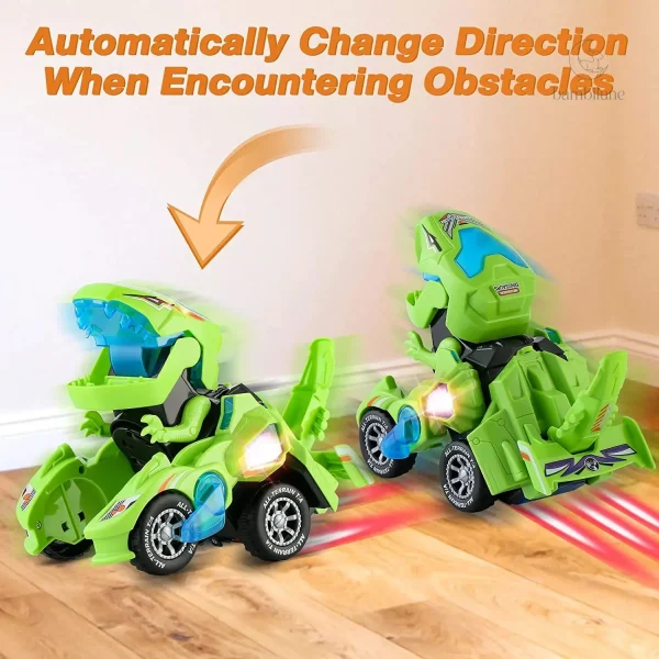 Voiture colorée se transformant en robot pour enfants