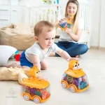 Voiture de course transparente pour jeunes enfants