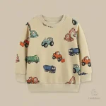 Pull d'automne et d'hiver avec designs de chantiers