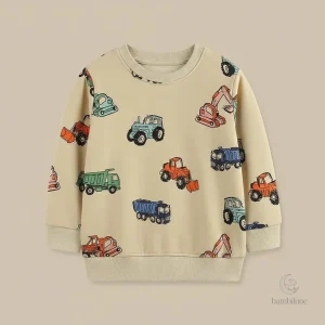Pull d'automne et d'hiver avec designs de chantiers