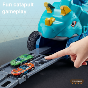 Voiture dinosaure colorée pour l'imagination