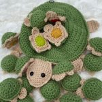 Jeu de mémoire Tortue en crochet pour enfants de 2 à 3 ans