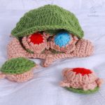 Activité ludique de mémoire avec tortue en crochet pour petits enfants