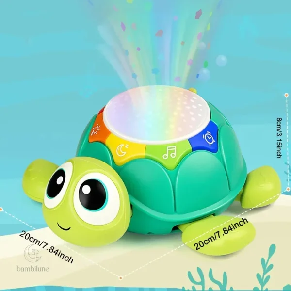 Jouet interactif tortue pour le développement moteur des nourrissons