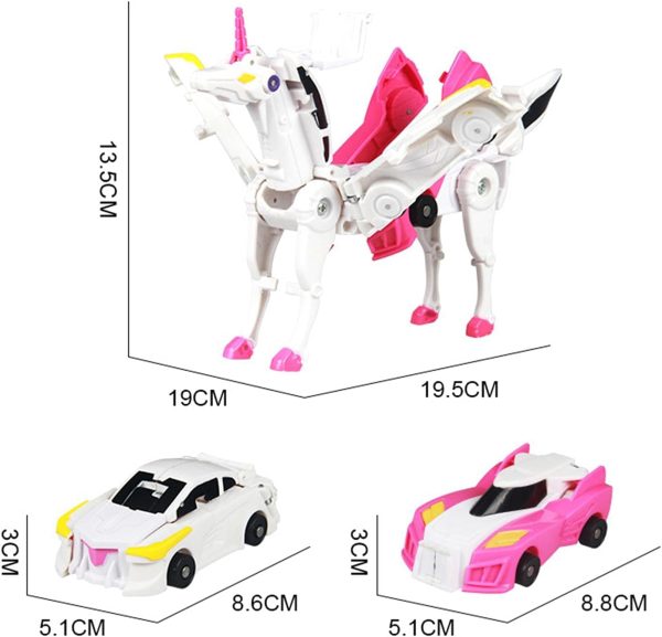 Unicorne jouet à deux modes : voiture et licorne