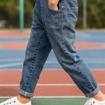 Pantalon denim tendance pour enfants, coupe slim fit
