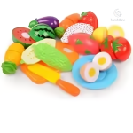 Jouets pour enfants : légumes et fruits en plastique coloré