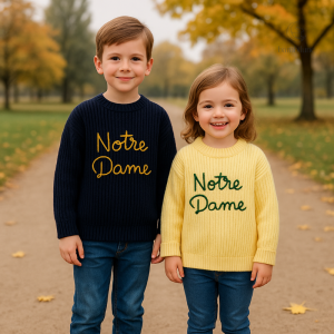 Pull « Notre Dame » pour enfants, confortable et ludique