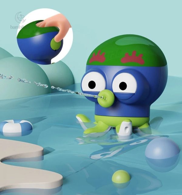 Design pieuvre coloré pour jeux aquatiques