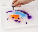 Peinture marbrée à base d'eau pour créations artistiques