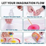 Peinture aquatique colorée pour techniques de marbrage