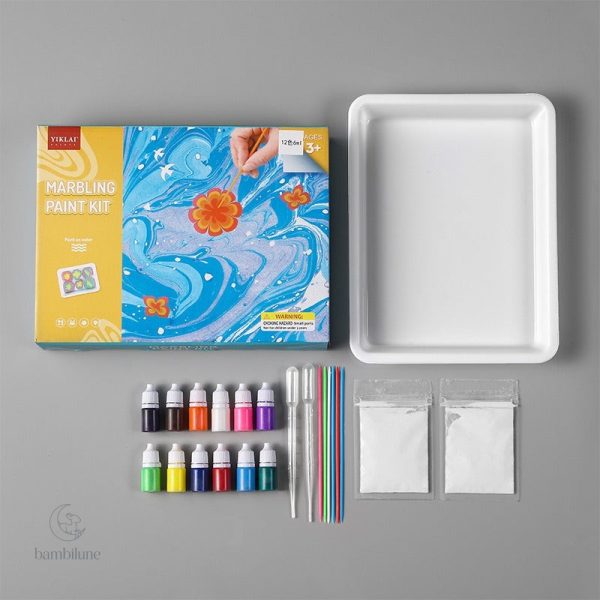 Accessoires de peinture marbrée pour artistes amateurs