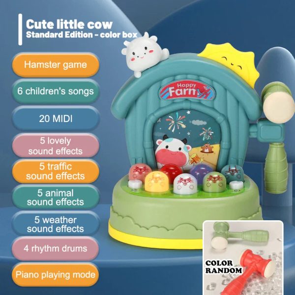 Chasse aux taupes à la ferme - Jouet interactif pour jeunes enfants