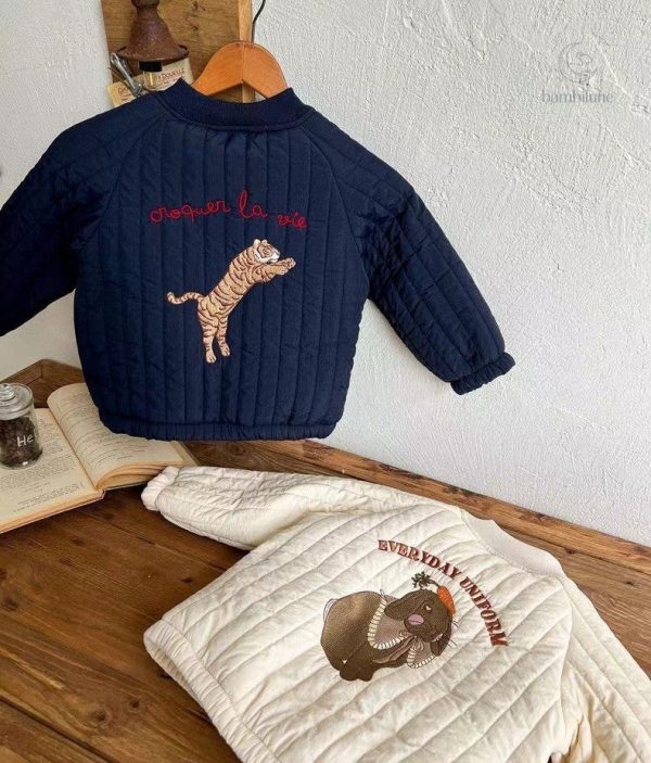 Veste chaude pour enfants, style matelassé WildCharm
