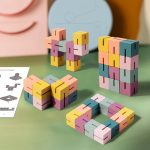 Puzzle en bois 3D éducatif pour enfants de 3 à 4 ans