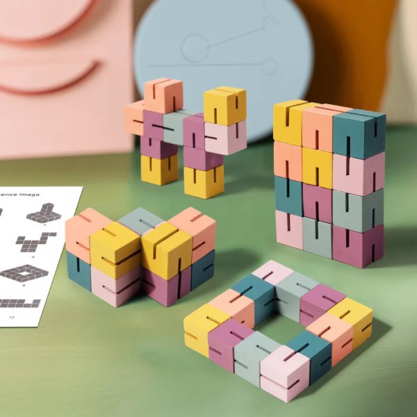 Puzzle en bois 3D éducatif pour enfants de 3 à 4 ans