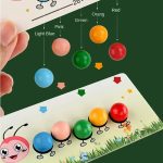 Jouets de coloriage : perles en bois à clipser