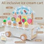 Fantaisie glacée en bois pour heures de jeu
