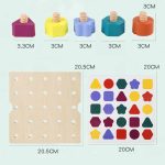 Jeu éducatif en bois pour enfants de 3 à 4 ans