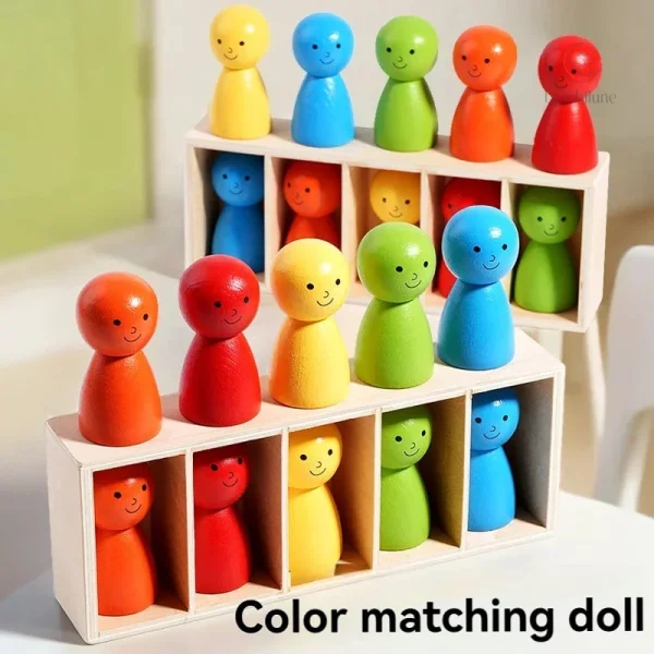 Apprentissage coloré avec WoodenMatch pour les tout-petits