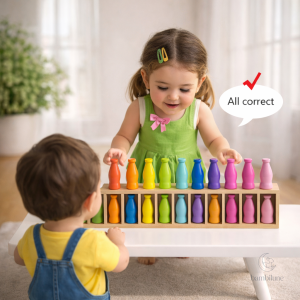 Jouet éducatif en bois – développement des couleurs