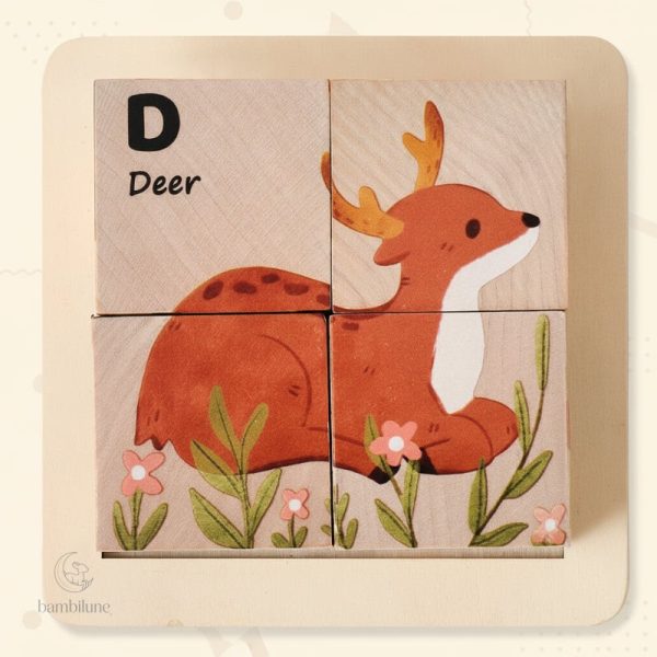 Puzzle Montessori pour développer la coordination des enfants