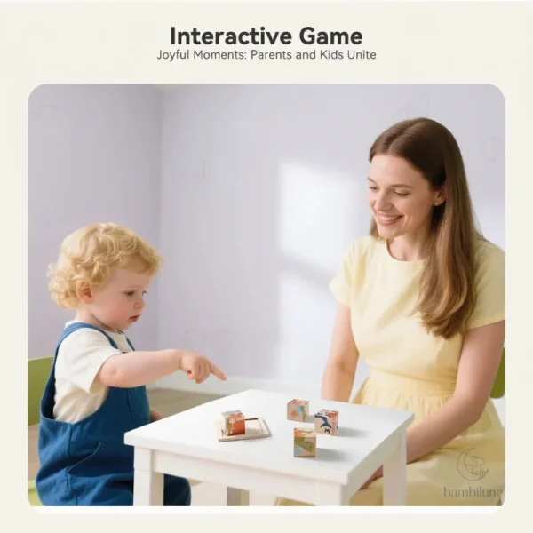 Puzzle Montessori coloré pour développer la motricité