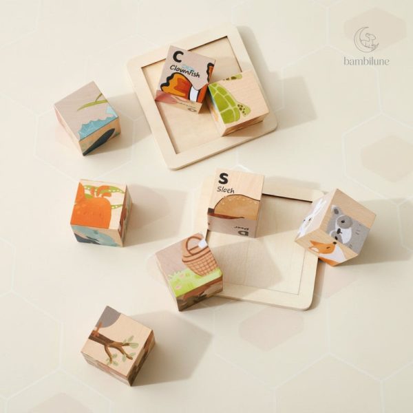 Jouet Montessori en bois pour stimuler l'imagination