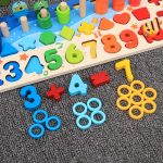 Jouet en bois Montessori pour améliorer l'apprentissage précoce