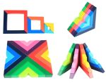 Woods - Jeu d'empilage Arc-en-Ciel pour enfants de 3 à 4 ans