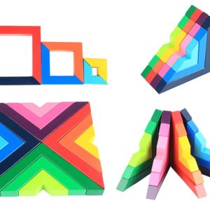 Woods - Jeu d'empilage Arc-en-Ciel pour enfants de 3 à 4 ans