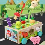 Puzzle coloré pour enfants de 3 à 4 ans sur roulettes