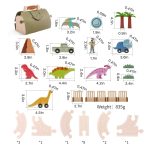 Parc Dino coloré pour un jeu créatif et interactif