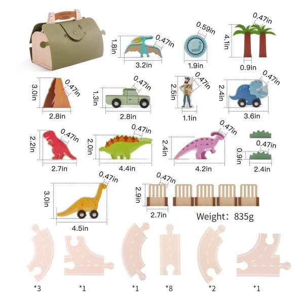 Parc Dino coloré pour un jeu créatif et interactif