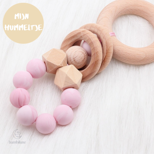 Anneau de dentition durable en bois de hêtre