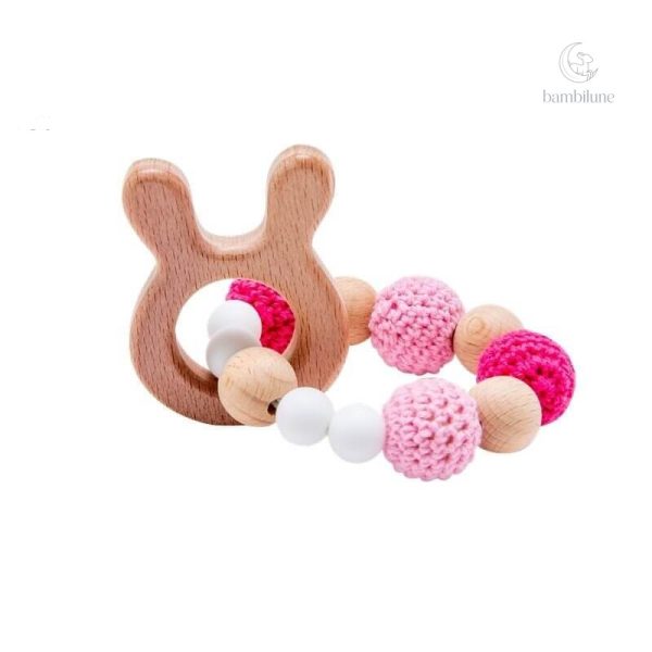 Anneau de dentition en bois Woods - Animaux