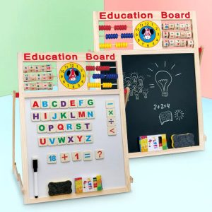 Jouet éducatif pour enfants de 3 à 4 ans, tableau blanc