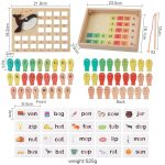 Jeu éducatif en bois pour stimuler l'apprentissage des mots