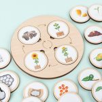 Puzzle d'apprentissage en bois - Cercle de la vie