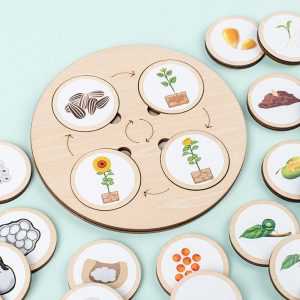 Puzzle d'apprentissage en bois - Cercle de la vie