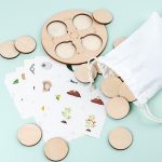 Jouet éducatif en bois pour enfants de 3 à 4 ans