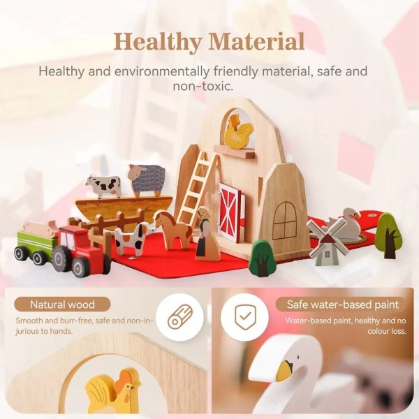 Jeu éducatif en bois pour les enfants de 3 à 4 ans