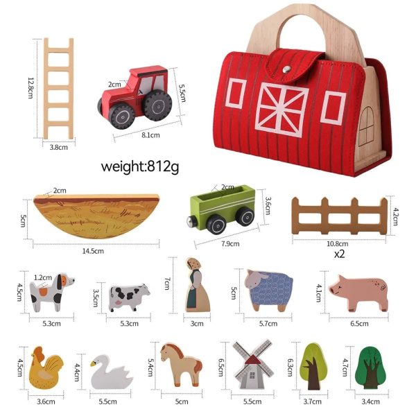 Woods - Jouet d'éveil pour enfants, animaux de la ferme