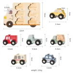 Puzzle à assembler – Découverte des voitures en bois