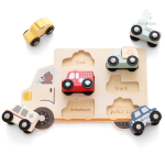 Jouet en bois – Aventure Puzzle pour passionnés de voitures